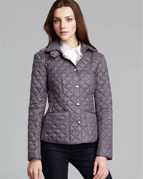 burberry quilted belted short jacket grey|burberry cashmere jacket.